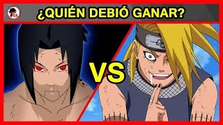 Naruto Shippuden Sasuke Vs Deidara  QUIÉN DEBIÓ GANAR [upl. by Mackler746]