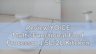 Review YOICE MultiFunctional Food Processor 15L2L Kitchen Chopper Vegetable Chopper Meat Grinder [upl. by Metsky]