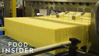 How A 100YearOld Vermont Creamery Makes Cheddar Cheese  Regional Eats [upl. by Rouvin]