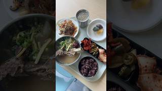 Galbitang Beef Rib Soup for Korean Thanksgiving 🎉 foodie korean koreanfood mukbang kimchi [upl. by Anaitsirk]