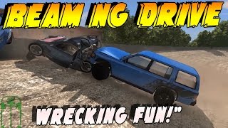 BeamNg Drive Wrecking Fun [upl. by Jacklin]