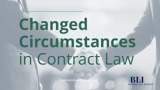 Changed Circumstances in Contract Law Impossibility Impracticability and Frustration of Purpose [upl. by Edison]