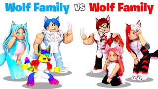 Roblox WOLF Family vs EVIL WOLF Family 🐺🐾 [upl. by Timrek]