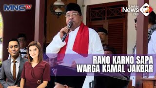 Cawagub Rano Karno Sapa Warga Kamal Jakbar  LIP 2809 [upl. by Ettennod]