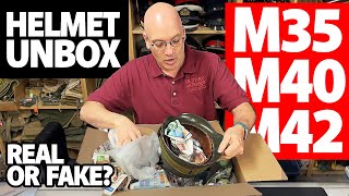 Unboxing German Helmets M35 M40 M42  Authentic or Tampered  Military Antique Toronto [upl. by Zink770]