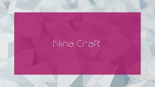 Nina Craft  appearance [upl. by Amre]