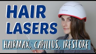 LASER THERAPY FOR HAIR GROWTH REVIEW HAIRMAX CAPILLUS IRESTORE DR DRAY [upl. by Mokas]