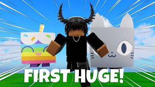 HOW TO GET YOUR FIRST HUGE ON PET SIM 99  NO BS GUIDE  PET SIMULATOR 99 ROBLOX [upl. by Oap]