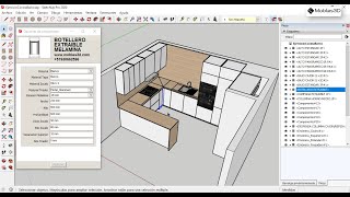 Diseño despiece y optimización de una cocina con modelos dinámicos en SketchUp [upl. by Pastelki]