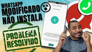 PROBLEMA RESOLVIDO  Como instalar o WhatsApp DELTA ou qualquer outro SEM ERRO DE INSTALAÇÃO [upl. by Esidarap]