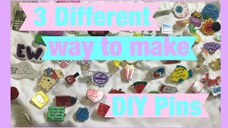 3 Different Ways to Make DIY pins without plastic [upl. by Fregger]