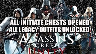 Assassins Creed Unity All Initiate Chests Opened and Legacy Outfits Unlocked [upl. by Jael73]