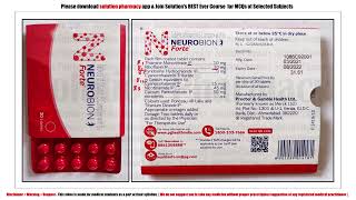 Neurobion Forte Tablet  Neurobion  Vitamin B Complex Tablet  Neurobion Composition  Vitamin B [upl. by Seema]