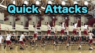 Spiking QUICK Attacks  How to SPIKE a Volleyball Tutorial [upl. by Ima]