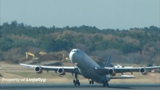 Late rotation and near tail strike of SAS A340313XNRT [upl. by Marita177]