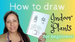 How to draw indoor plants with ink  an easy plant doodle for beginners [upl. by Riccardo949]