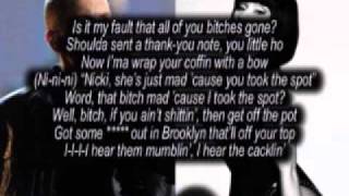 Nicki minaj ft Eminem Romans Revenge Lyrics Only [upl. by Crandell314]