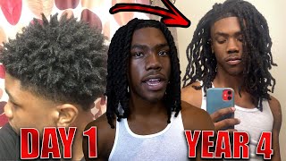 MY LOC JOURNEY 4 YEARS  DAY 1 to YEAR 4 CRAZY GROWTH [upl. by Aicinat]