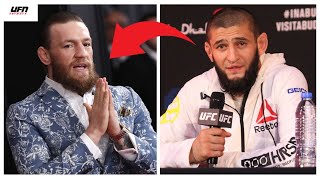 Khamzat Chimaev SUPPORTS Conor McGregor in latest BEEF 🔥 Khamzat Chimaev destroys heavy bag [upl. by Nevaeh]