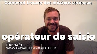 Comment trouver des missions sérieuses comme opérateur de saisie [upl. by Llyrad711]