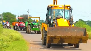 Mahindra 475 Di Tractor Loading Mud Together By JCB 3dx Backhoe Machine  Jcb Tractor Video [upl. by Armbruster]