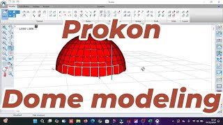 Prokon Dome Modeling [upl. by Dikmen320]