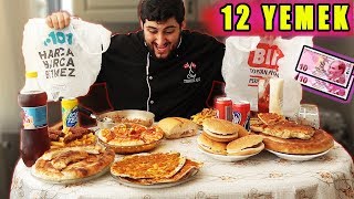 BİM ve A101DEKİ BÜTÜN YEMEKLERİ YEMEK KOKOREÇHAMBURGERPİZZADÖNER [upl. by Sitoiganap]