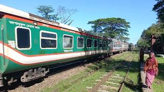 Parabat express পারাবত এক্সপ্রেস Dhaka Sylhet skipping shahjibazar rail way station [upl. by Ennovy]