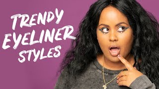 trendy eyeliner styles [upl. by Anilegnave]