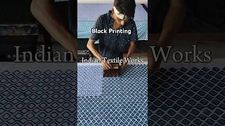 Hand Block Printing 🪻🌸 blockprint handblockprinting shortsvideo printing [upl. by Noisla]