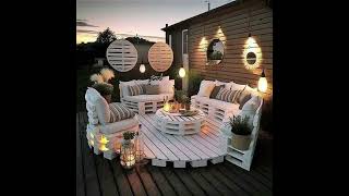 Outdoor seating ideas 😜homedecor homeoutdoorsdecoration [upl. by Lebam]