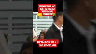 VP SARA BINIGYAN NG PAGKAIN SI CONG MARCOLETA care love duterte friendship [upl. by Etsirhc822]