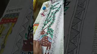 MADHUBANI PAINTING art madhubanipainting drawing madhubaniart painting [upl. by Assirim516]