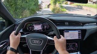 Audi Q8 etron Sportback 408HP 2024  Csak vezetés Vorauban POV test drive [upl. by Tuhn]