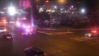 Initial police response to Las Vegas shooting on Oct 1 [upl. by Anilam]