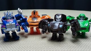 Takara Q Transformers OPTIMUS PRIME BUMBLEBEE LOCKDOWN CROSSHAIRS EmGos TF Reviews N Stuff [upl. by Kitti217]