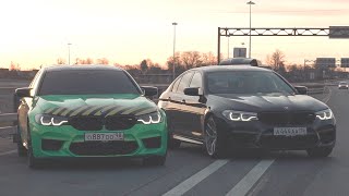 BMW M5 F90 vs BMW M5 F90 Булкин ПРОТИВ Гурама DSC OFF Две одинаковые М5 на 800 сил [upl. by Margarete]