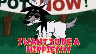 I want to be a hippie  animation meme  with my fursona Zim 3 [upl. by Eenehs]