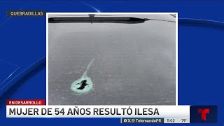 Buscan a gatillero que disparó contra conductora en Quebradillas [upl. by Bergstein]