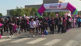 Susan G Komen More Than Pink walk held at Military Park in Indianapolis [upl. by Mcclary]