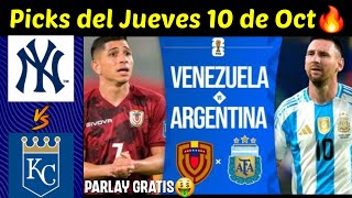 Apuestas deportivas claves para hoy Jueves 10 de Octubre mlb futbol pronosticosmlb parlayoff [upl. by Kreegar948]