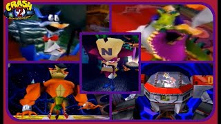 Crash Bandicoot 2 Cortex Strikes Back All Boss EncountersPerfect [upl. by Enajyram]