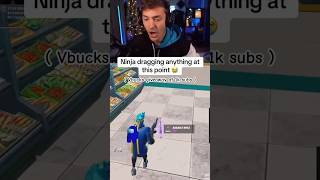 Sub if ninja be dragging everything now 💀 fortnite ninja fortniteclips ogfortnite [upl. by Orecul]