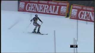 Chodounsky DNF in Kranjska Slalom Run 1  USSA Network [upl. by Eerazed42]