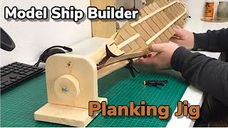 Wooden Model ships  Swing amp Tilt  PLANKING JIG [upl. by Iduj]