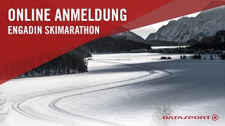 Wie melde ich mich online für den Engadin Ski Marathon an [upl. by Starr657]