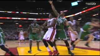 Hassan Whiteside ejected flagrant foul 2 on Kelly Olynyk Celtics at Heat [upl. by Stacy]