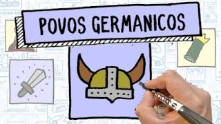 POVOS GERMÂNICOS e os Francos  Resumo desenhado  História [upl. by Bushey799]