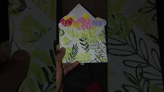 Diy envelope with mehowtopaintacrylicflowers ytshorts diy [upl. by Orrin213]