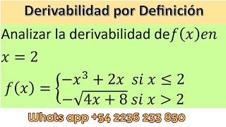 Derivabilidad por Definición [upl. by Orva]